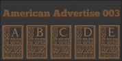 American Advertise 003 font download