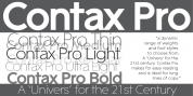 Contax Pro font download