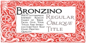 Bronzino font download