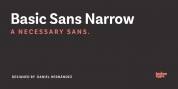 Basic Sans Narrow font download