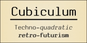 Cubiculum font download