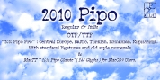 2010 Pipo font download