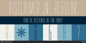 Disclaimer JNL font download
