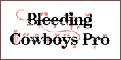Bleeding Cowboys Pro font download