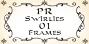 PR Swirlies 01 Frames font download