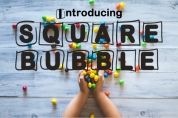 Square Bubble font download