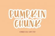 Pumpkin Chunk font download