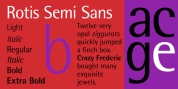 Rotis SemiSans font download