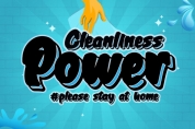 Cleanliness Power font download