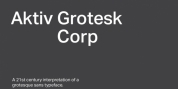 Aktiv Grotesk Corp font download