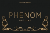 Phenom Outline Regular font download