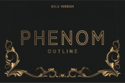 Phenom Outline Bold font download