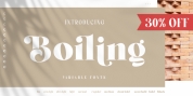 Boiling font download