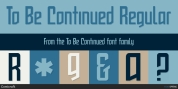 To Be Continued font download