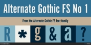 Alternate Gothic FS font download
