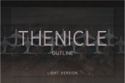 Thenicle Outline Light font download
