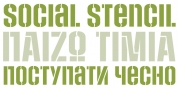 Social Stencil font download