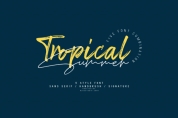 Tropical Summer font download