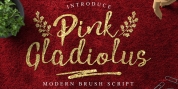 Pink Gladiolus font download
