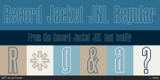 Record Jacket JNL font download