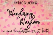 Wandering Waylon font download