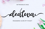 Dealova script font download
