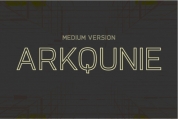Arkqunie Outline Medium font download