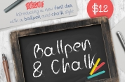 Ballpen and Chalk font download