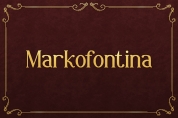 Markofontina font download