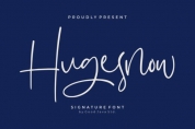 Hugesnow font download