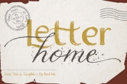 Letter Home font download
