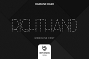 Right Hand Hairline Dash font download