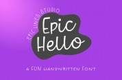 Epic Hello font download