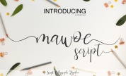 Mawoe Script font download