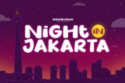 Night in Jakarta font download