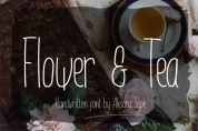 Flower & Tea font download