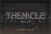 Thenicle Outline Semi-Bold font download