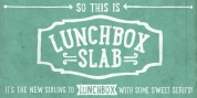 LunchBox Slab font download