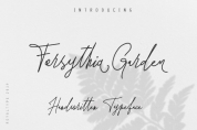 Forsythia Garden font download