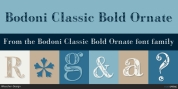 Bodoni Classic Bold Ornate font download