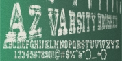 AZ Varsity Brush font download