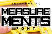 Measurements font download