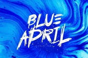 Blue April font download