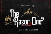 The Razor one font download