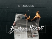 Broken Heart font download