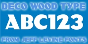 Deco Wood Type JNL font download