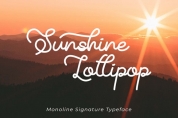 Sunshine Lollipop font download