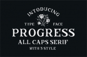 Progress font download