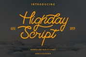 Highday Script font download
