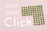 Click Bold Pack font download